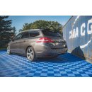 Heck Ansatz Flaps Diffusor für Peugeot 308 SW Mk2 Facelift schwarz matt