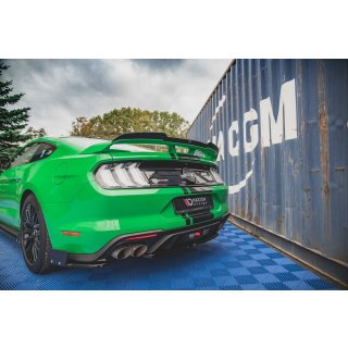 Spoiler CAP für Ford Mustang GT Mk6 Facelift schwarz Hochglanz