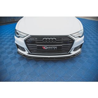 Front Ansatz V.3 für Audi A6 S-Line / S6 C8  schwarz Hochglanz