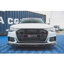 Front Ansatz V.3 für Audi A6 S-Line / S6 C8  schwarz Hochglanz