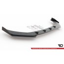 Robuste Racing Front Ansatz für passend +Flaps für Volkswagen Polo GTI Mk6 schwarz Hochglanz