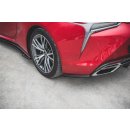 Heck Ansatz Flaps Diffusor für Lexus LC 500 schwarz matt