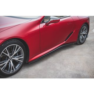 Seitenschweller Ansatz für Lexus LC 500 schwarz Hochglanz