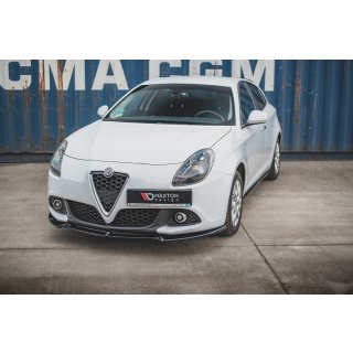 Front Ansatz V.3 für Alfa Romeo Giulietta  schwarz Hochglanz