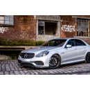 Seitenschweller Ansatz für Mercedes-Benz E63 AMG / AMG-Line Limousine W212 Facelift Carbon Look