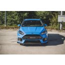 Robuste Racing Front Ansatz für passend +Flaps für Ford Focus RS Mk3 schwarz Hochglanz