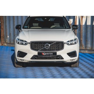 Front Ansatz V.1 für Volvo XC60 Mk2 R-Design schwarz matt