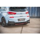 Heck Ansatz Flaps Diffusor V.6 +Flaps für Hyundai I30 N Mk3 Hatchback