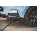 Heck Ansatz Flaps Diffusor V.6 +Flaps für Hyundai I30 N Mk3 Hatchback