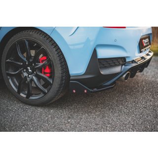 Heck Ansatz Flaps Diffusor V.7 +Flaps für Hyundai I30 N Mk3 Hatchback