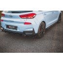 Heck Ansatz Flaps Diffusor V.7 +Flaps für Hyundai I30 N Mk3 Hatchback