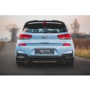 Heck Ansatz Flaps Diffusor V.7 +Flaps für Hyundai I30 N Mk3 Hatchback