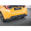 Heck Ansatz Flaps Diffusor V.3 für Toyota GR Yaris Mk4 schwarz Hochglanz