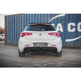 Diffusor Heck Ansatz für Alfa Romeo Giulietta Facelift (Einzelauspuffversion)