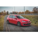 Robuste Racing Seitenschweller Ansatz für für + Flaps Volkswagen Golf GTI Mk6  schwarz Hochglanz