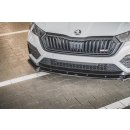 Front Ansatz V.1 für Skoda Octavia RS Mk4 schwarz Hochglanz