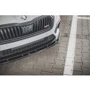 Front Ansatz V.3 für Skoda Octavia RS Mk4 schwarz matt