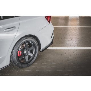 Heck Ansatz Flaps Diffusor V.1 für Skoda Octavia RS Mk4 schwarz matt