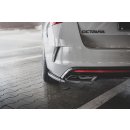 Heck Ansatz Flaps Diffusor V.1 für Skoda Octavia RS Mk4 schwarz matt