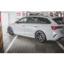 Seitenschweller Ansatz für V.1 für Skoda Octavia RS Mk4 schwarz Hochglanz