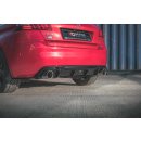 Heck Ansatz Flaps Diffusor für Peugeot 308 GT Mk2 Facelift Carbon Look