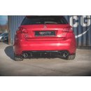 Heck Ansatz Flaps Diffusor für Peugeot 308 GT Mk2 Facelift Carbon Look