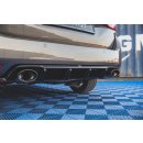 Diffusor Heck Ansatz für + Endschalldampfer Sportauspuff Attrappe Peugeot 308 SW Mk2 Facelift