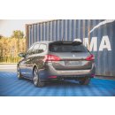 Diffusor Heck Ansatz für + Endschalldampfer Sportauspuff Attrappe Peugeot 308 SW Mk2 Facelift