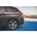 Heck Ansatz Flaps Diffusor V.2 für Peugeot 308 SW Mk2 Facelift Carbon Look