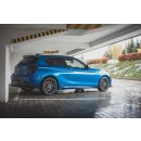 Robuste Racing Seitenschweller Ansatz für für + Flaps BMW 1er F21 M135i / M140i / M-Paket schwarz Hochglanz