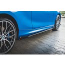 Robuste Racing Seitenschweller Ansatz für für + Flaps BMW 1er F21 M135i / M140i / M-Paket schwarz Hochglanz