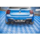 Heck Ansatz Flaps Diffusor V.2 für BMW M135i F20 schwarz Hochglanz