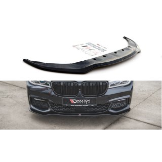 Front Ansatz V.1 für BMW 7 M-Paket G11 schwarz matt