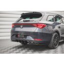 Heck Ansatz Flaps Diffusor für Seat Leon FR ST Mk4 schwarz Hochglanz