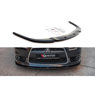 Front Ansatz für Mitsubishi Lancer Sportback Mk8 schwarz Hochglanz