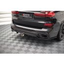 Mittlerer Diffusor Heck Ansatz DTM Look für BMW X7 M G07 schwarz matt