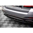 Mittlerer Diffusor Heck Ansatz für BMW 5er G30 Facelift M-Paket Carbon Look