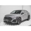 Front Ansatz V.1 für Audi Q3 Sportback S-Line schwarz matt