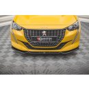 Front Ansatz V.1 für Peugeot 208 Mk2 schwarz Hochglanz