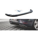 Mittlerer Diffusor Heck Ansatz für Seat Leon FR Hatchback Mk4 schwarz matt