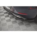 Mittlerer Diffusor Heck Ansatz für Seat Leon FR Hatchback Mk4 schwarz Hochglanz