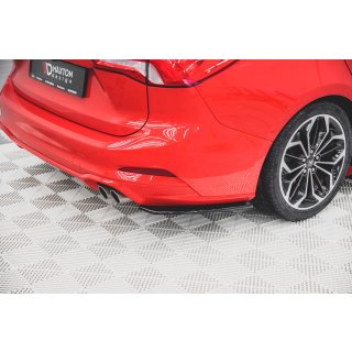 Heck Ansatz Flaps Diffusor V.1 für Ford Focus ST-Line Kombi Mk4 schwarz Hochglanz