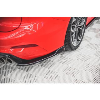 Heck Ansatz Flaps Diffusor V.4 für Ford Focus ST-Line Kombi Mk4 schwarz Hochglanz