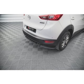 Heck Ansatz Flaps Diffusor für Mazda CX-3 Carbon Look