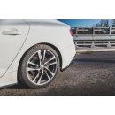 Heck Ansatz Flaps Diffusor für Audi S5 Sportback F5 Facelift schwarz matt