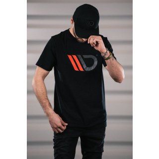 Black T-shirt mit red logo