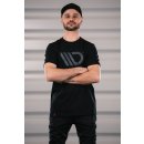 Black T-shirt mit gray logo