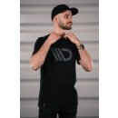 Black T-shirt mit gray logo