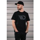 Black T-shirt mit gray logo