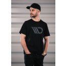 Black T-shirt mit gray logo